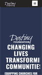 Mobile Screenshot of destinyfoundations.org
